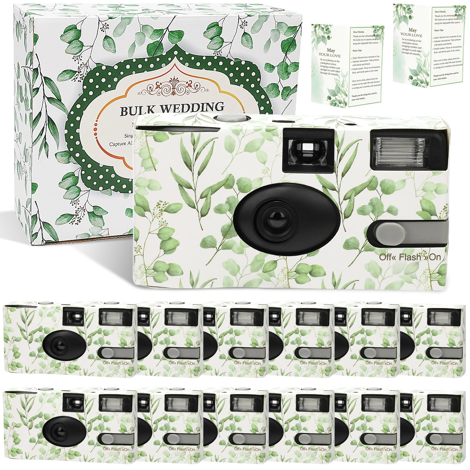 Entallor Disposable Cameras - 12 Pack 35mm