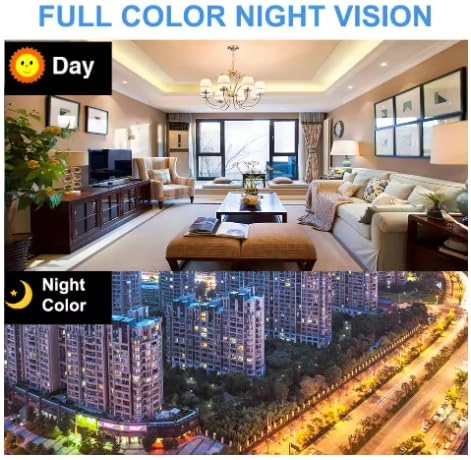 5MP HD Full Time Color Security Camera CCTV Surveillance System Kit - 4 Cameras 4CH 2560 X 1440