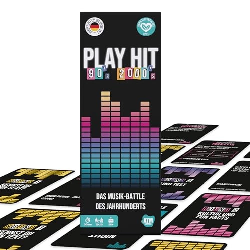 PlayHit: The Music Quiz of the 90s and 2000s - Party and Card Game (German)