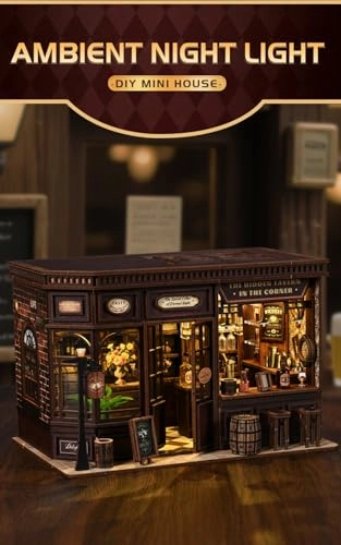 DIY Dollhouse Miniature Kit - Mini Handmade Wooden Assembly Required