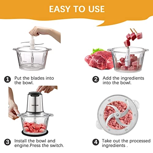 Food Processor - two 8 Cup Bowls 350 watts