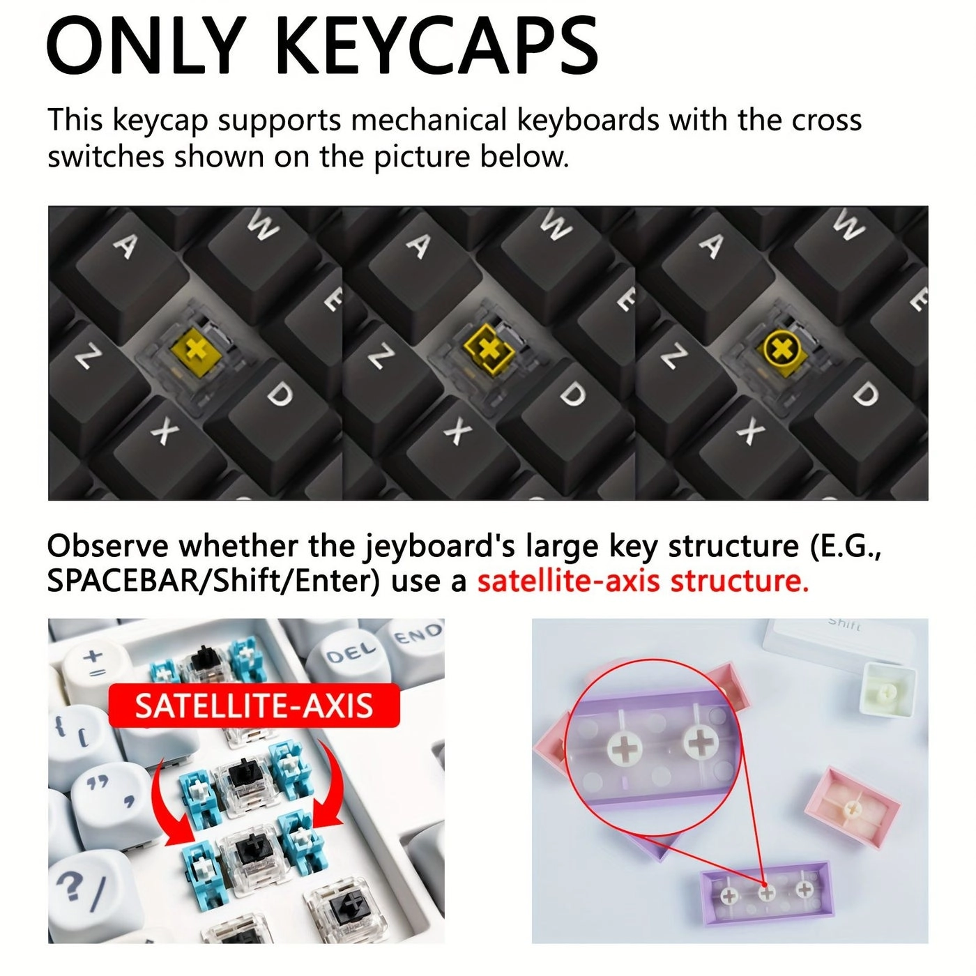 108 Key ABS Keycaps - OEM Height For MX Switch