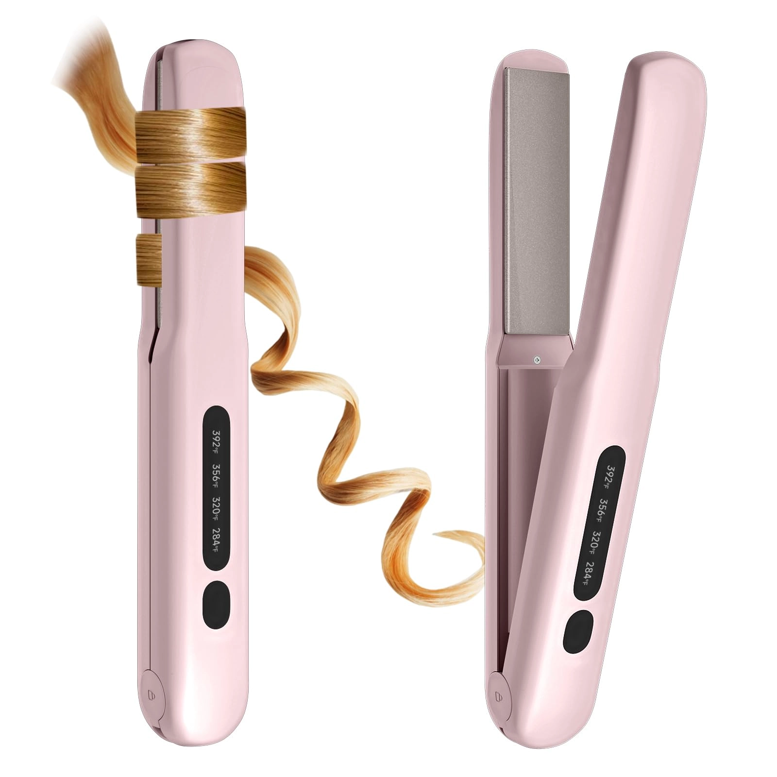 prettrans Cordless Hair Straightener - 4 Temperature Options 20S Fast Heating USB Rechargeable