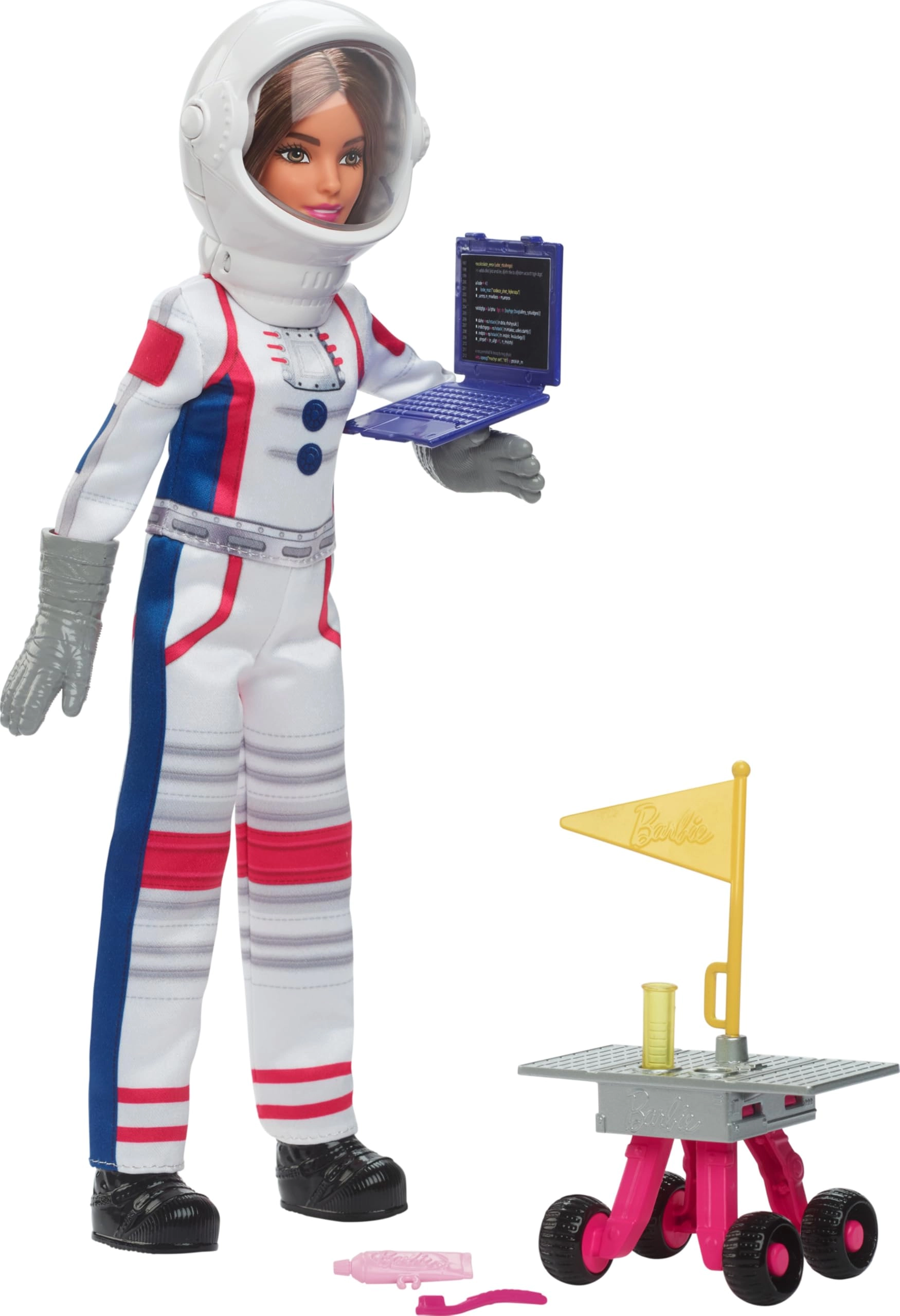 Mattel Barbie 65th Anniversary Doll Astronaut Set - 10 Accessories Brunette