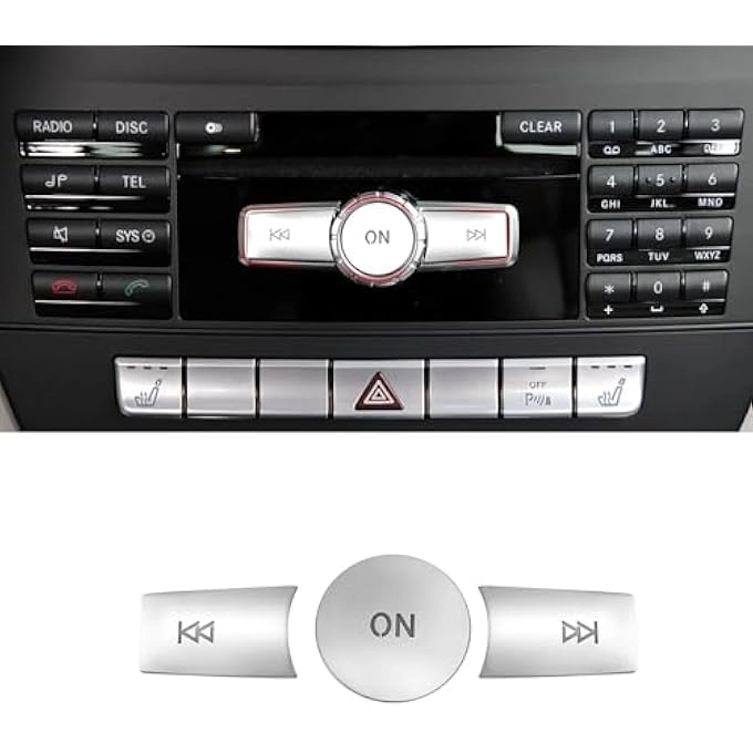 Radio Button Cover Stickers - Compatible With Mercedes Benz X204W204