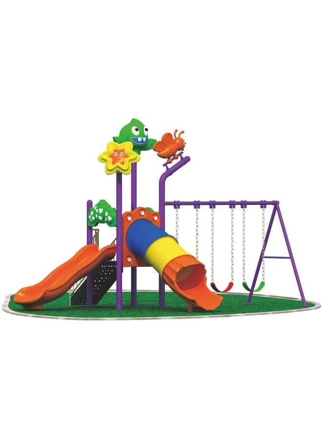 Multi Purpose Kids Outdoor Playing Equipments - 770x320x280cm 2+ Years