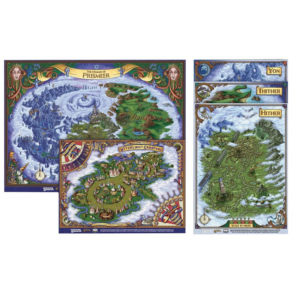 Dungeons & Dragons The Wild Beyond The Witchlight Map Set - 5 maps