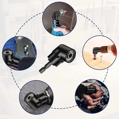 angle drill attachment - 11Pcs 105 Degree Black