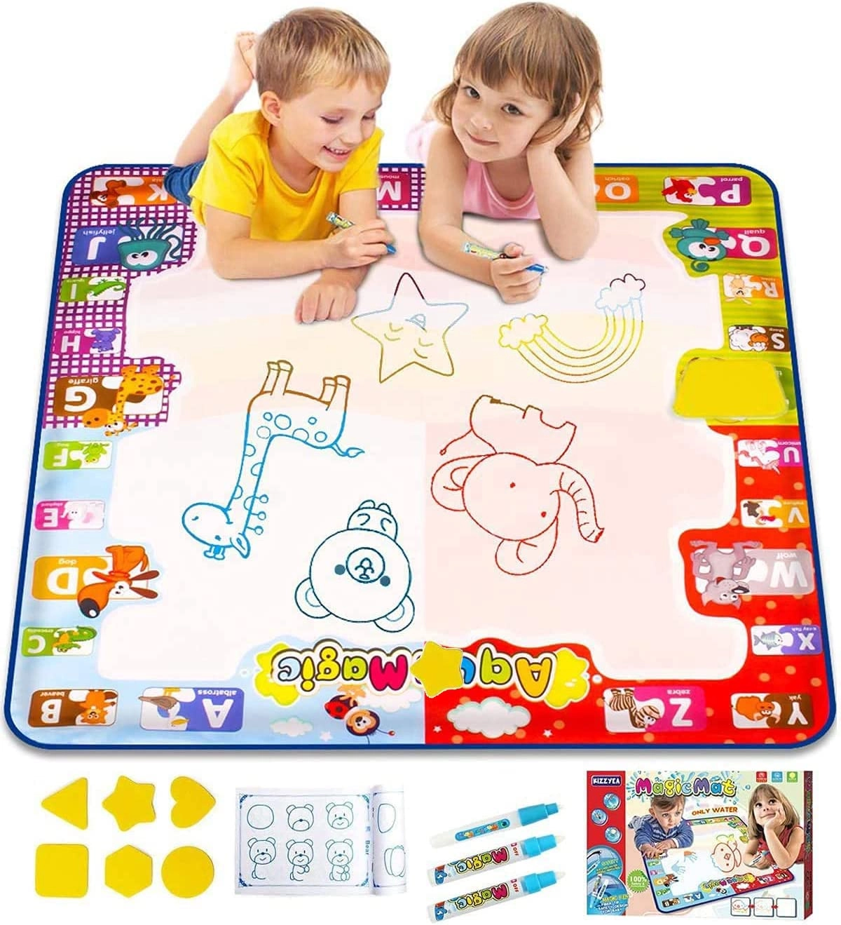 KIZZYEA TWM1 - Water Doodle Mat 20 pcs 2+ years