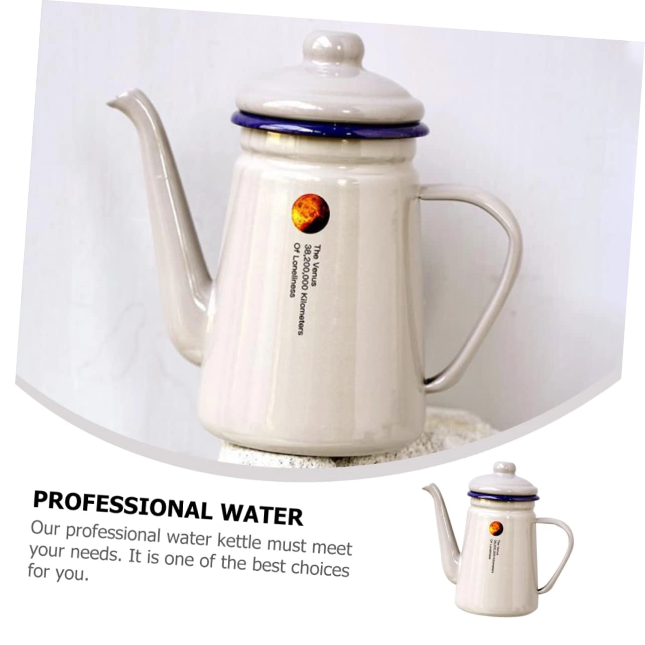Tea Kettles - 1 x Enamel Kettle 1100ml