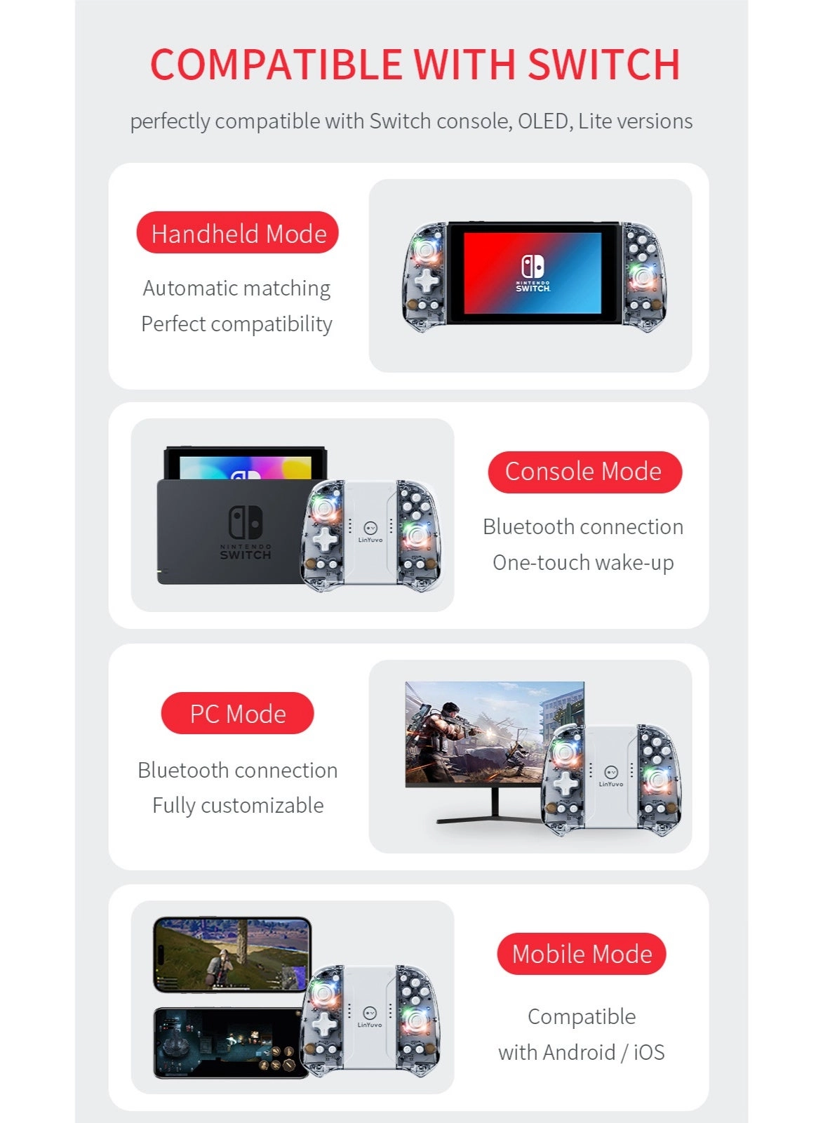 KS58 - Transparent GREY Switch/Win/iOS/Android