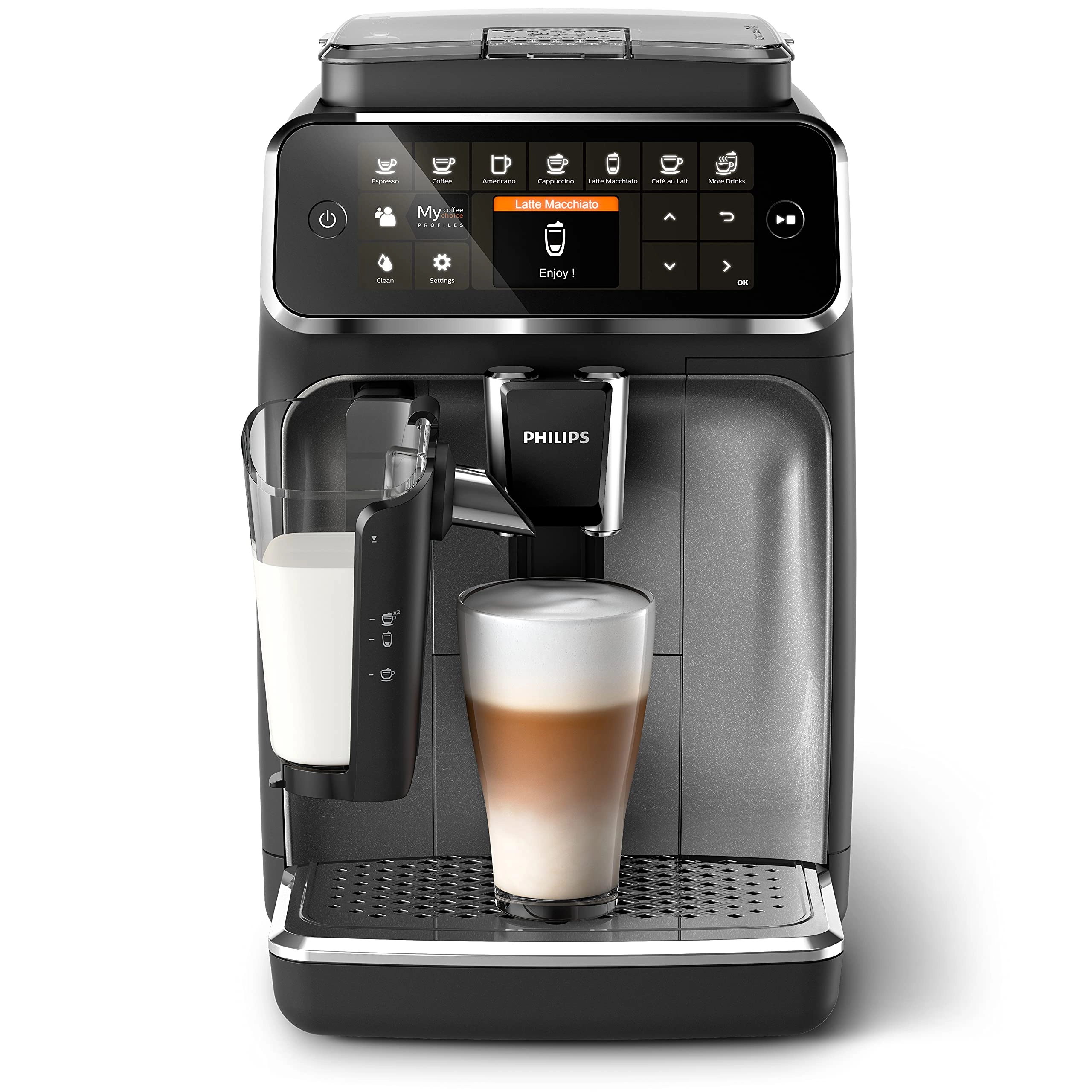 Philips 4300 Series Fully Automatic Espresso Machine & LatteGo EP4346
