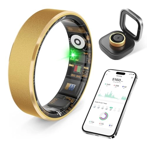 Smart Health Ring - Gold Size 9 IP68