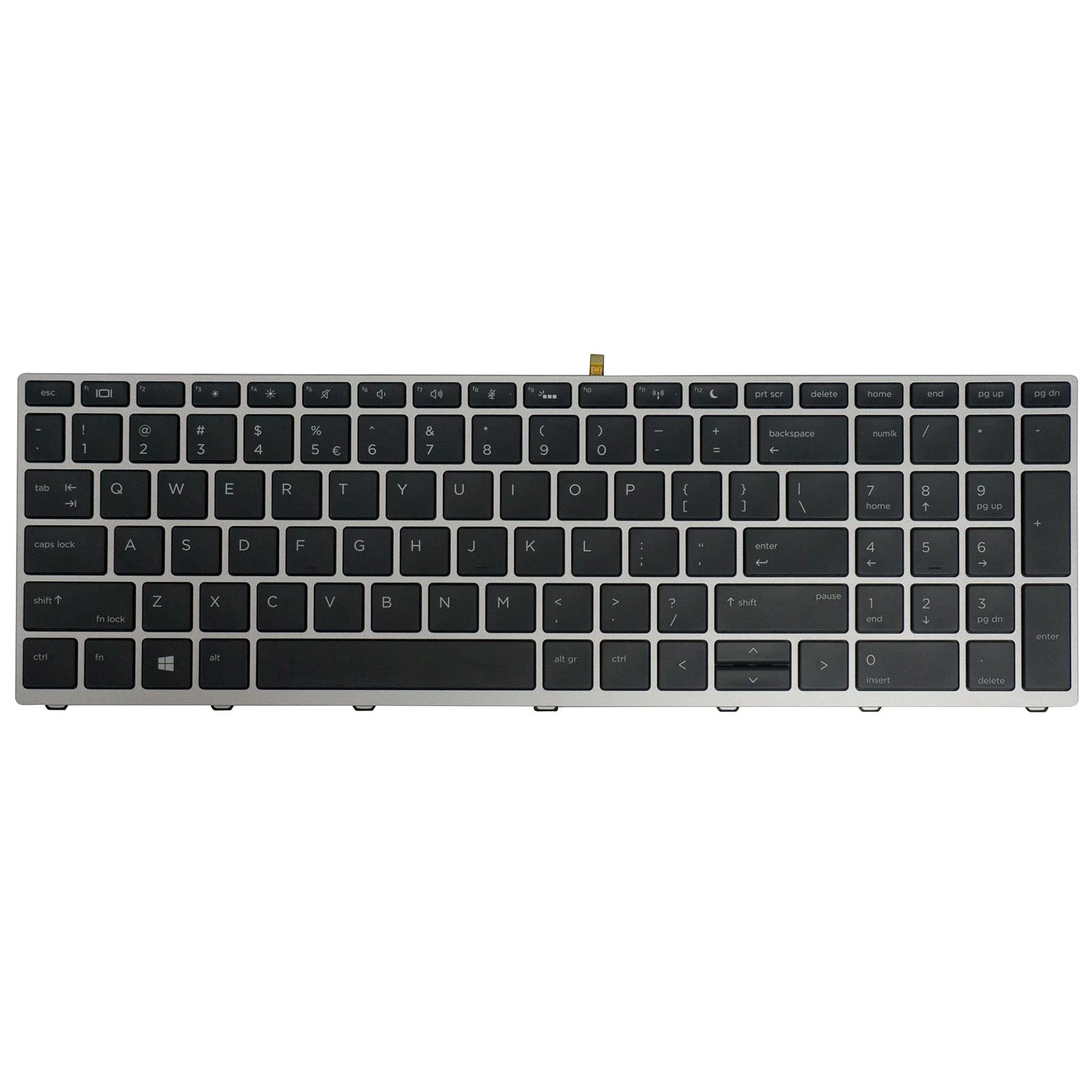 AUTENS Replacement US Keyboard - Silver Backlit