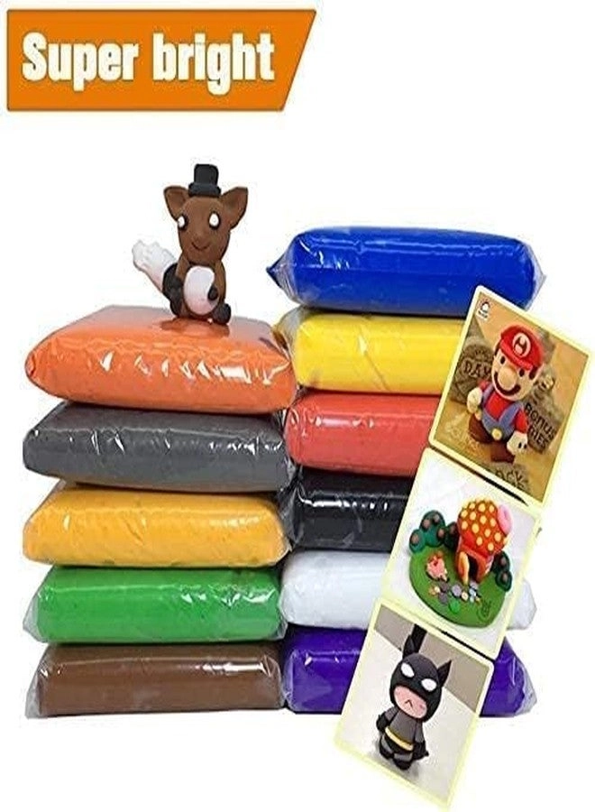 Fluffy Foam Clay - 12 Color 3 Tools 10 pcs.