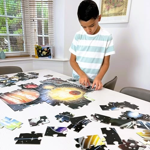 Glow In The Dark Space Floor Puzzle - 3 Years & Above 100 pieces