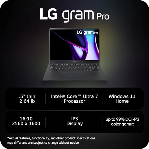 gram Pro - 16'' Core Ultra 7 155H 16GB DDR5 1TB SSD