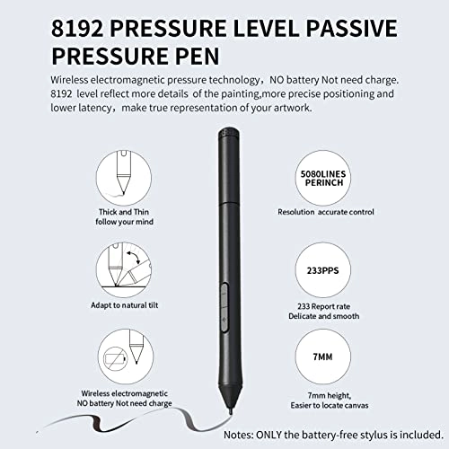 Stylus Pen - T503 Graphic Tablet 8192 levels