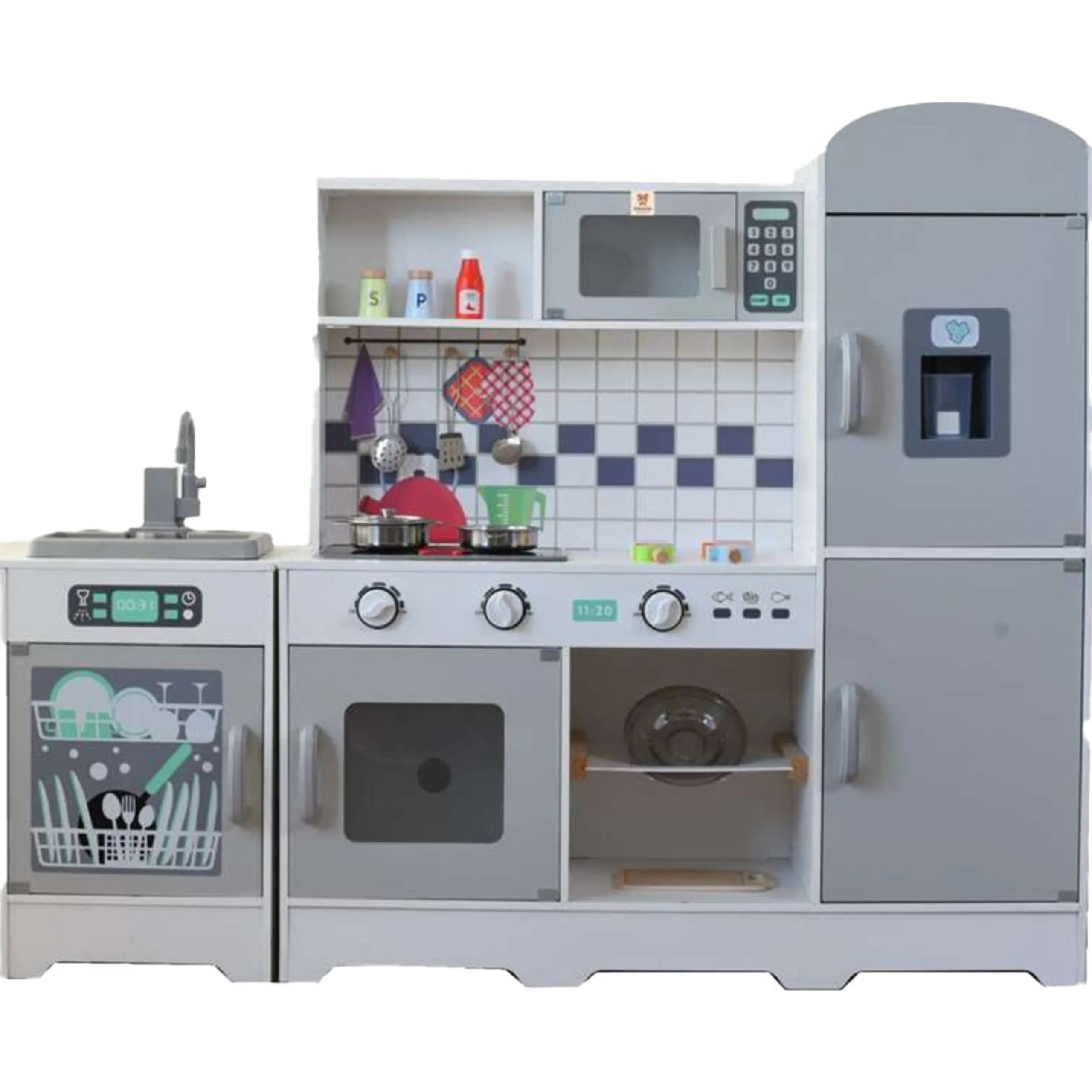 Kikibebe Wooden Kitchen Playset (46917574-W10C382)