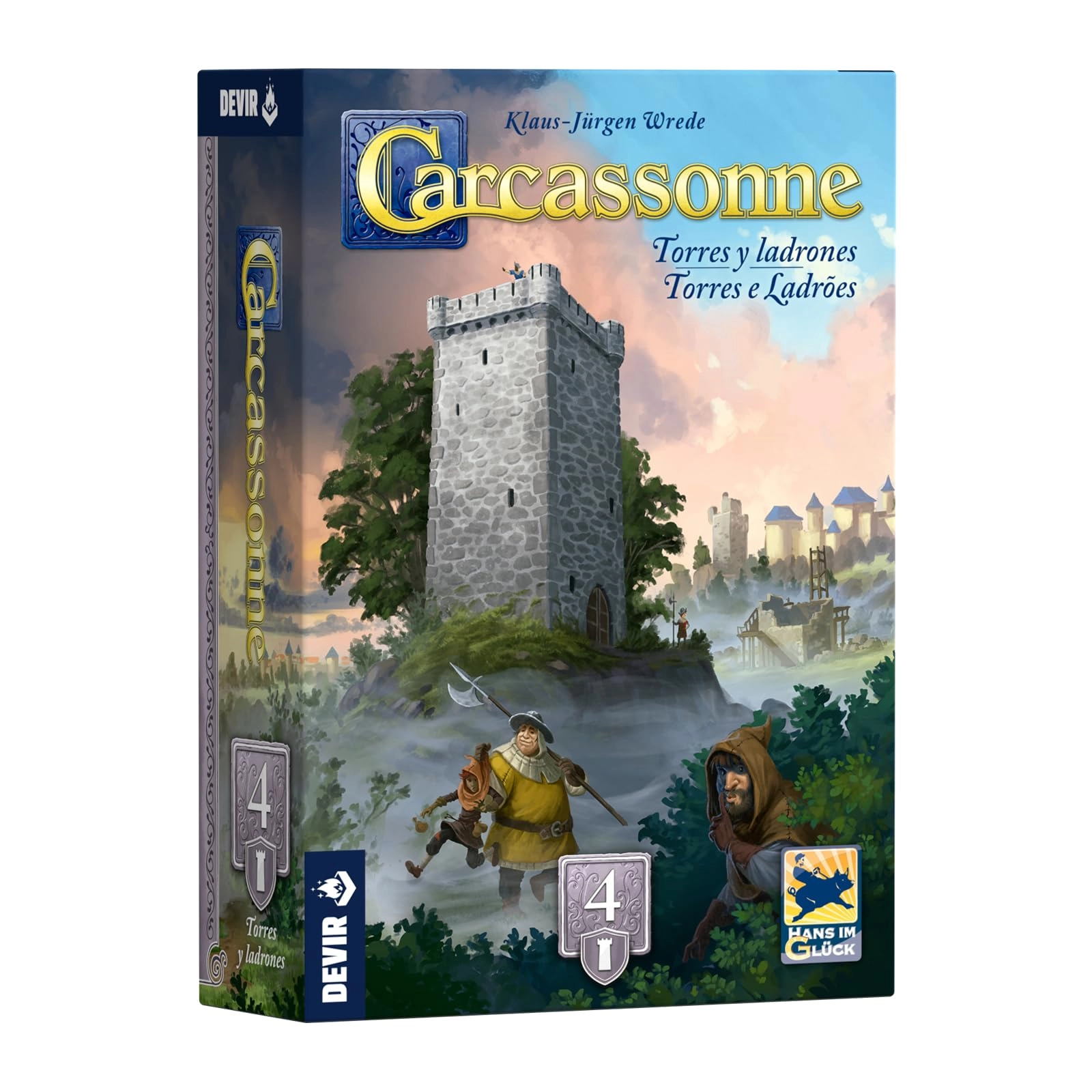 Devir Carcassonne: Tours et Thieves (Portuguese)