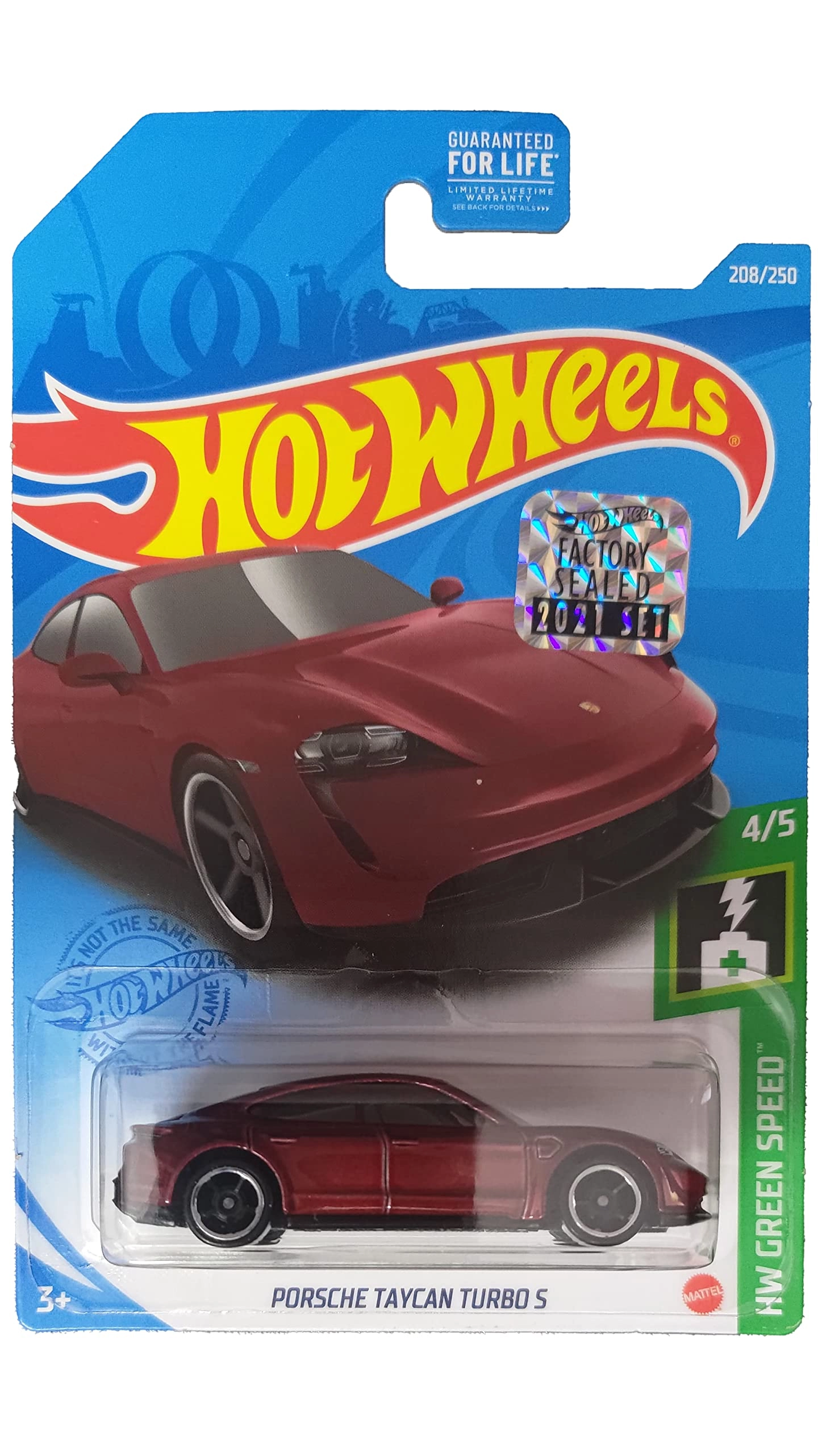 Hot Wheels Porsche Taycan Turbo S - 208250 red