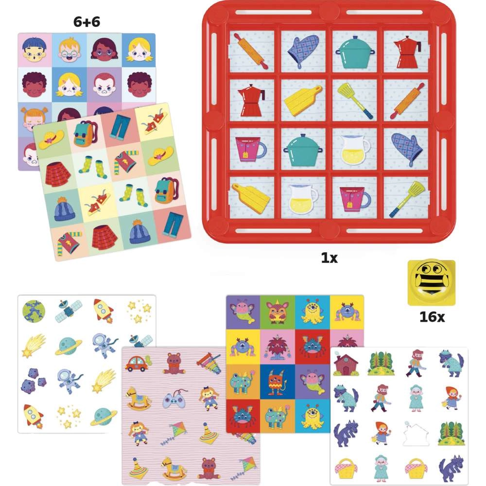 Quercetti Fanta Memo - 12 double-sided cards 192 drawings