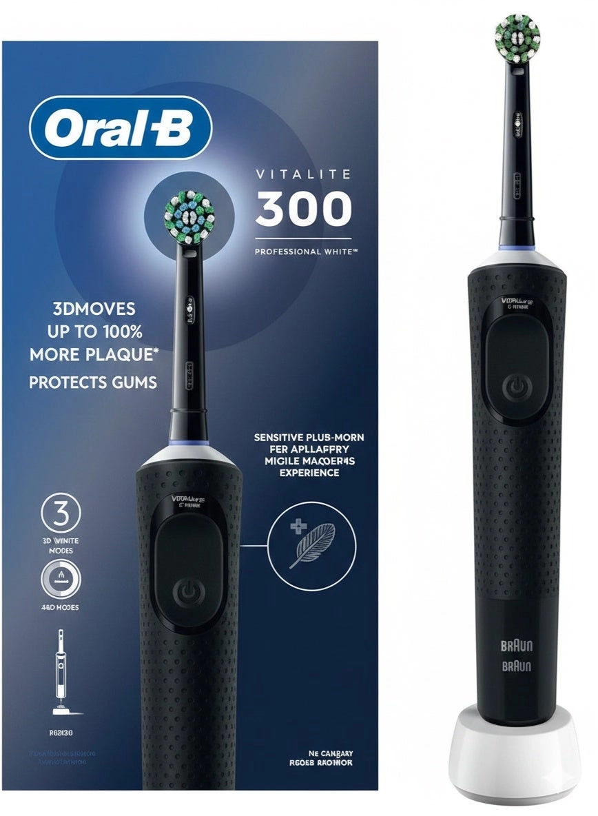 Vitality D300 - 3 cleaning modes 2-minute timer Black