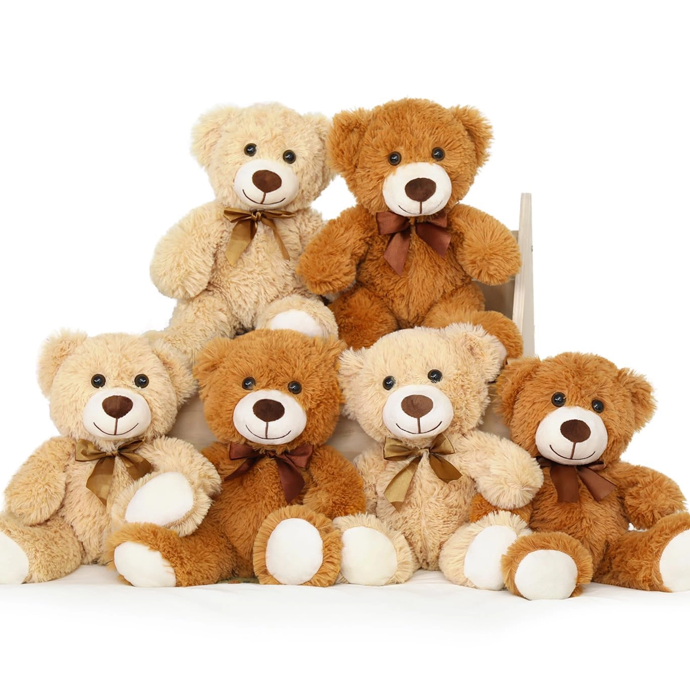 MorisMos Teddy Bear - 6Pcs 14inch Brown