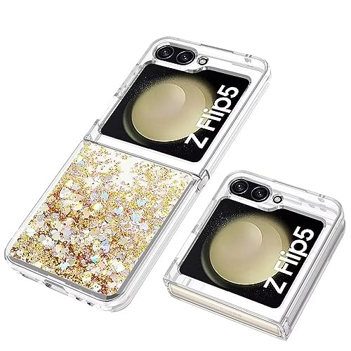 Sparkle Floating Liquid Case - Polyurethane Silicone for Samsung Galaxy Z Flip 5