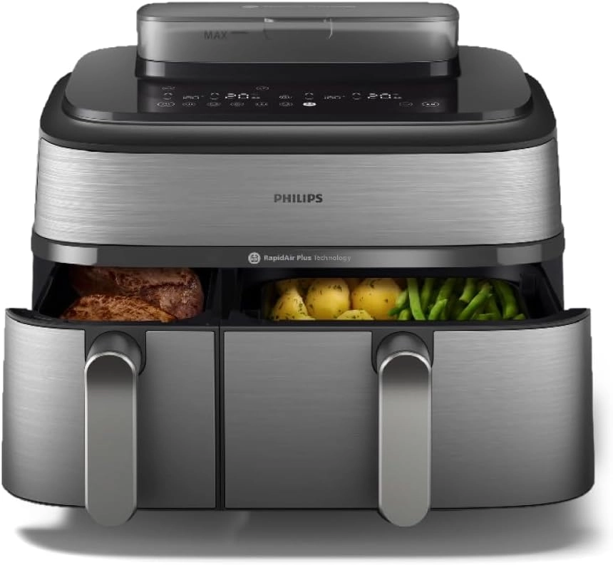 BIGZAYA LLC 5000 Series Dual Basket Airfryer NA555/09