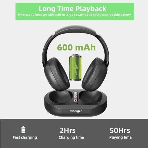 2.4G Dual-Mode Wireless TV Headphones Wireless Headphone