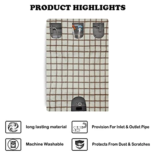 Front Load Washing Machine Cover - Washable Dustproof 23x23x33