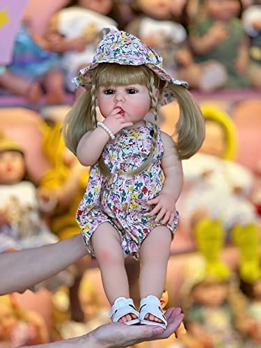 Reborn Doll - 22 Inches (55 cm) Vinyl Girl Sleeping Ages 3+