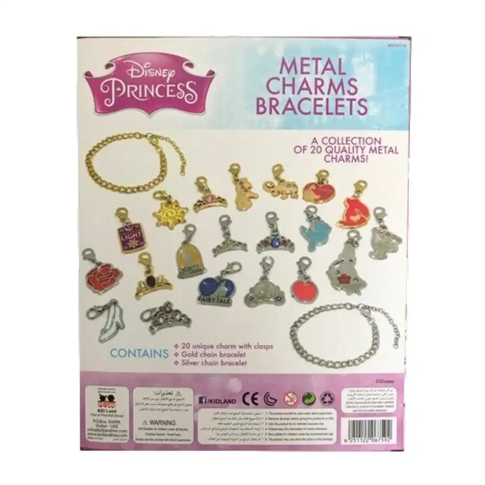 Metal Charms Bracelet Craft Kit - 20 charms Gold & Silver bracelets