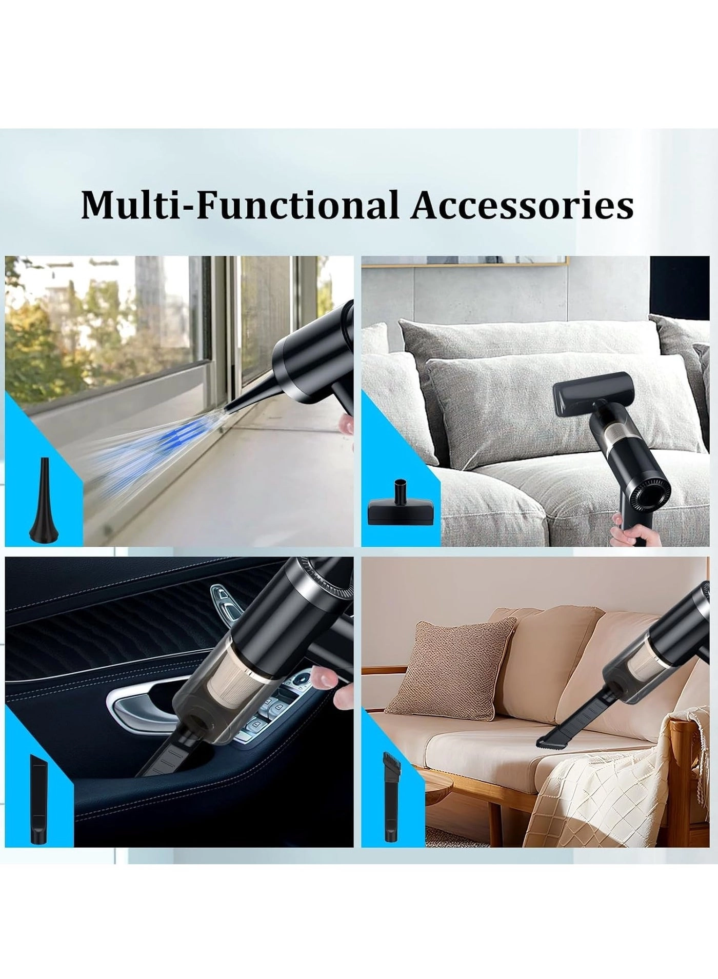 Handheld Car Vacuum Cleaner - 4000mAh