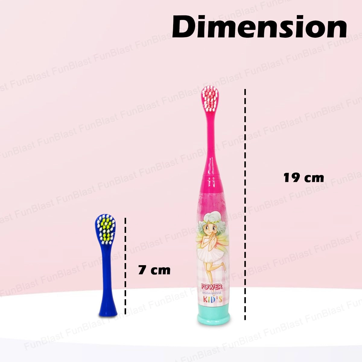 Cartoon Electric Toothbrushes - Vibrating Motion Battery Included Pack
