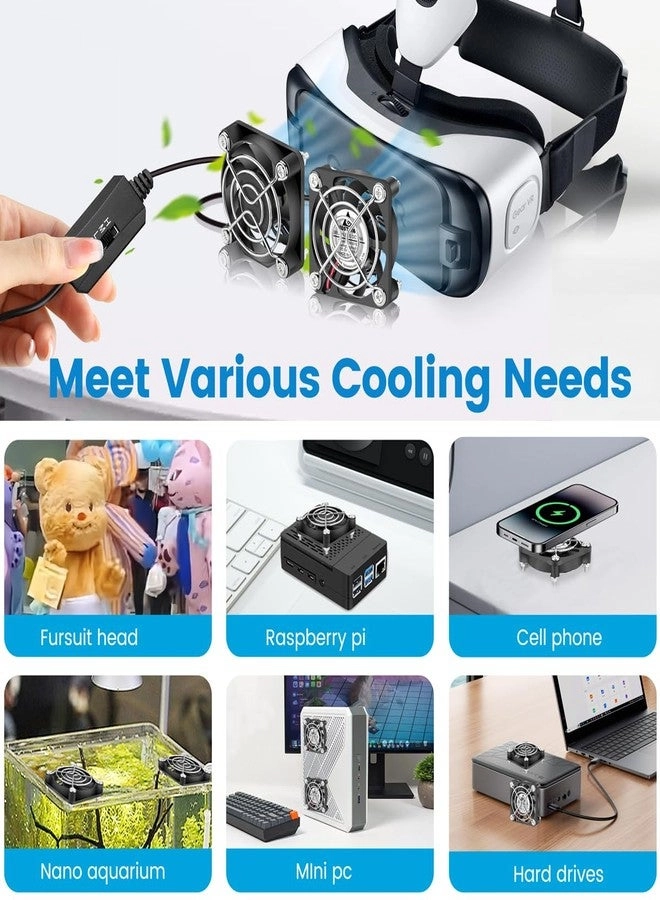 Computer Cooling Fan - 2-Pack 50mm