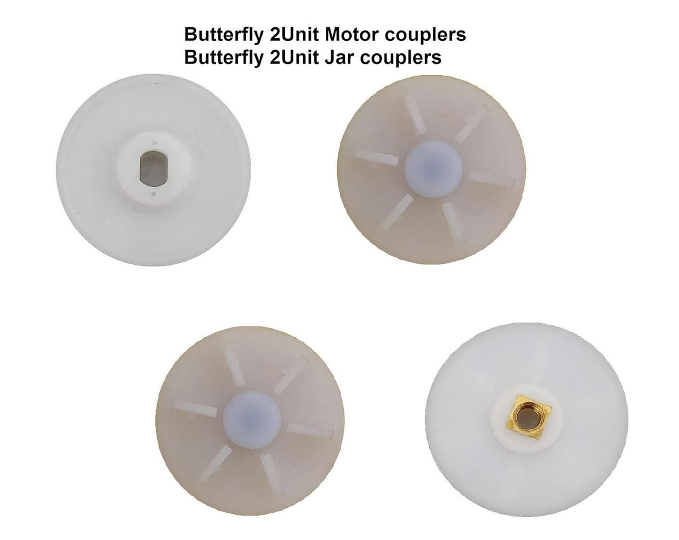 Butterfly Mixergrinder - 2Unit Motor 2Unit Jar Couplers 4 Units White