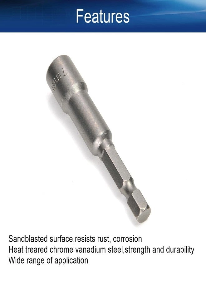 Nut Setter Driver Drill Bit - 2 Pcs 7mm