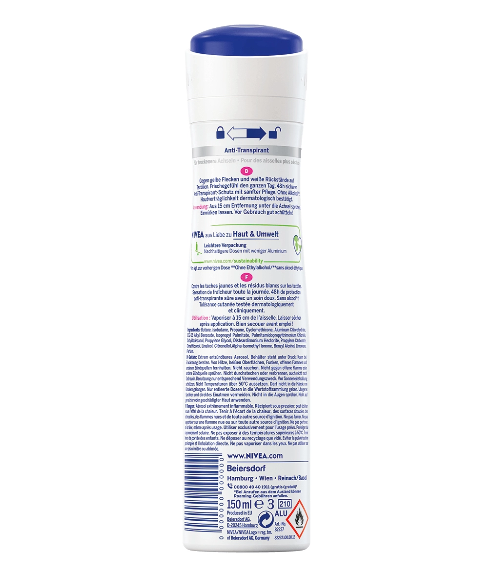 Invisible Fresh Deodorant Spray - 150 milliliter