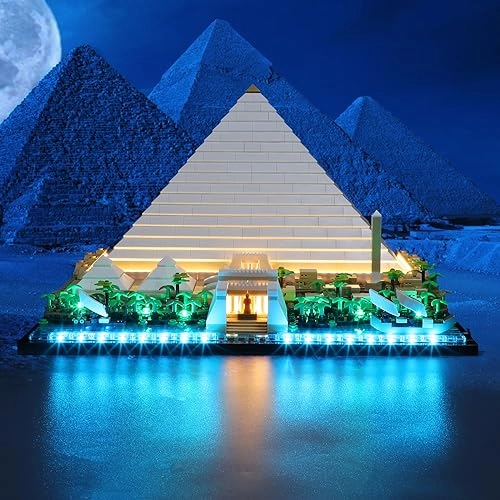 LED Light for LEGO 21058 Architecture Great Pyramid of Giza Set - Plastic