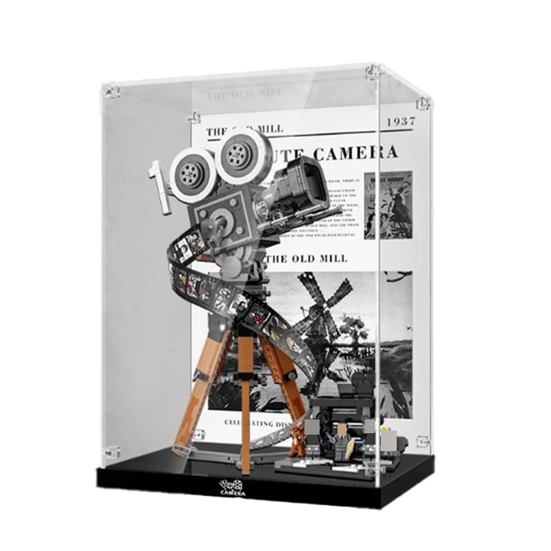 Clear Acrylic Display Case (43230) - Black Bottom 13.77x13.77x19.68in