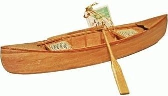 Made Of Wood Canoe Figure Wooden Canoe - Wood