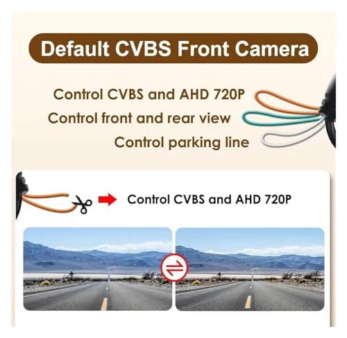 Intelligent Dynamic Trajectory Car Rear View Camera - Night Vision Wire 4K AHD 1080P