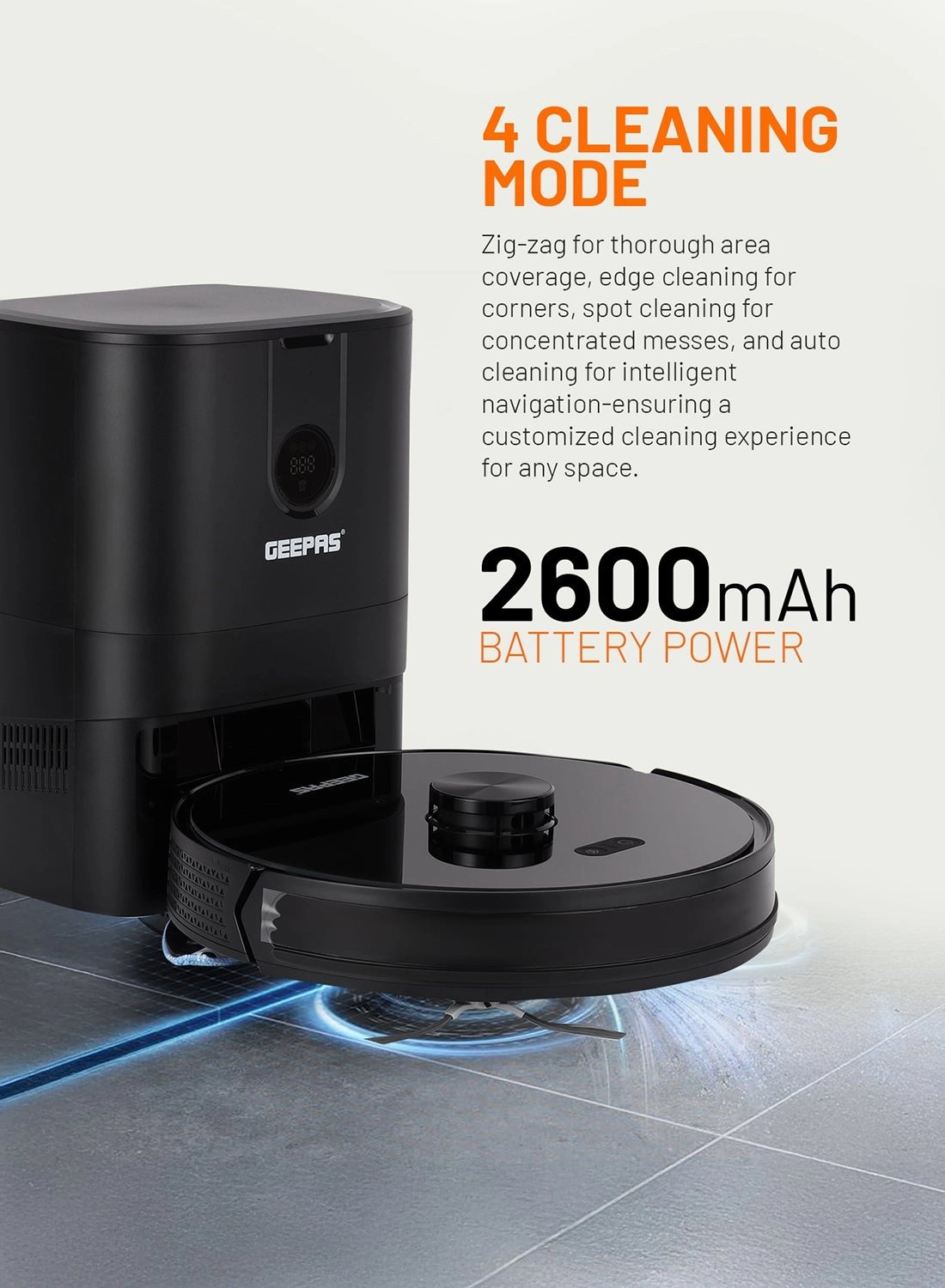 Robot Vacuum Cleaner GRVC19058 - With Mop