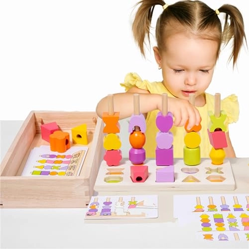 Wooden Beads Sequencing Toy Set - 2 - 12 months 21 piece(s)