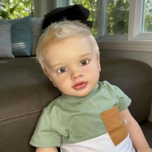 Pippa Reborn Baby Doll - 26 inch Cotton Vinyl Hand-rooted Curly Hair Ages 3+