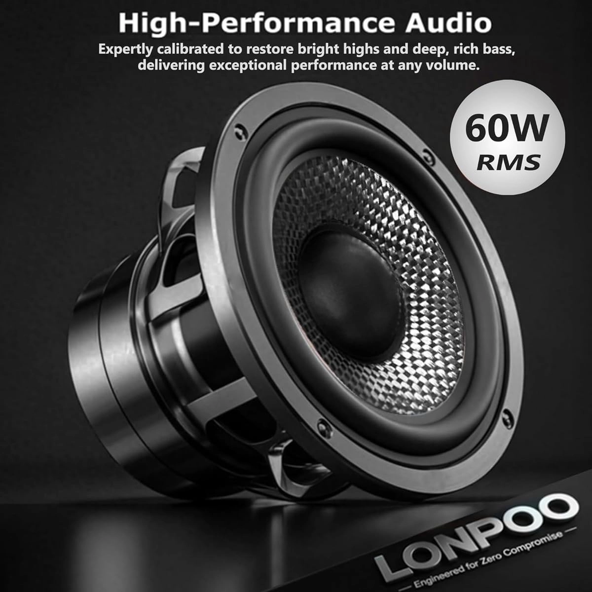 Bluetooth Bookshelf Speakers - 60W