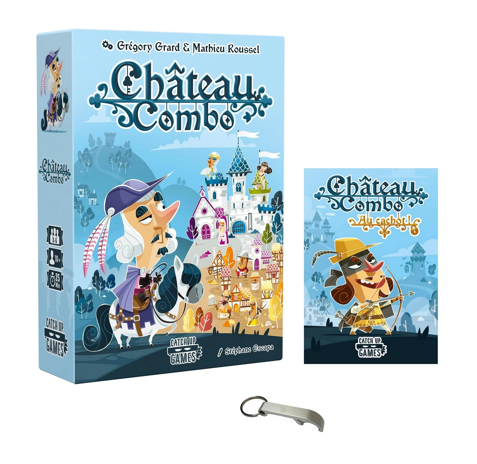 Blumie Shop Chateau Combo - Card Game + Au Cachot - French + Bottle Opener