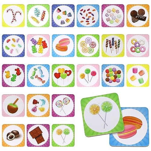 Adorable Candy Memory Match Game - 3+ 48 pieces